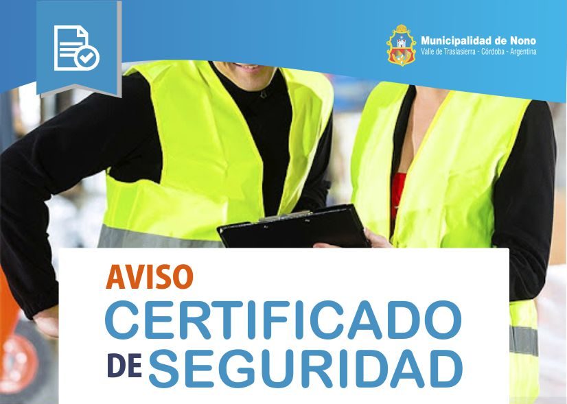 Comunicado certificado habilitacion