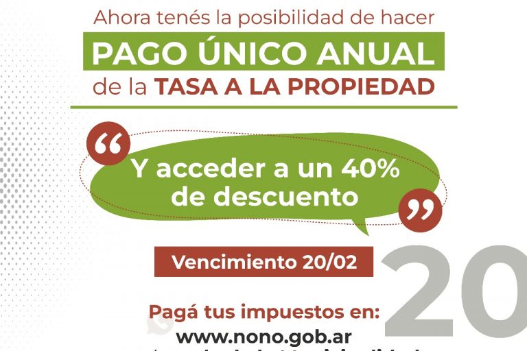 pago tasa propiedad
